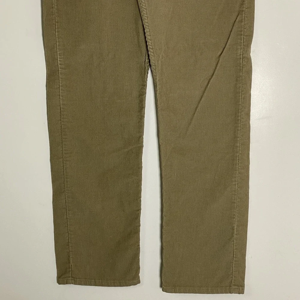 Vintage Levis 505 Jeans Mens 34x34 Brown Corduroy Reg Fit Straight Leg Preppy 90